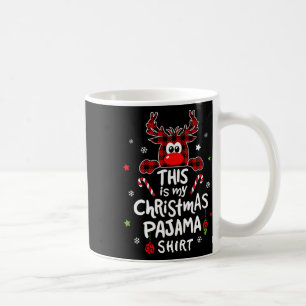 This Is My Christmas Pajama Fun Christmas Reindeer Coffee Mug