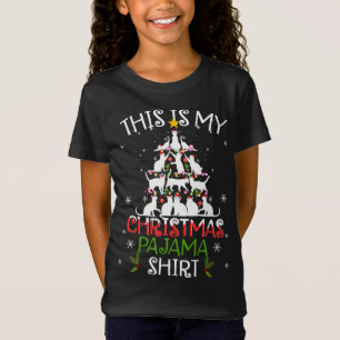 This Is My Christmas Pajama Funny Christmas Cat Sa T-Shirt