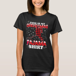 This Is My Christmas Pajama Funny Ice Hockey Xmas T-Shirt