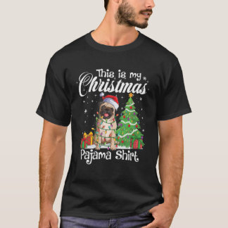This Is My Christmas Pajama Funny Pug Dog Lover Xm T-Shirt