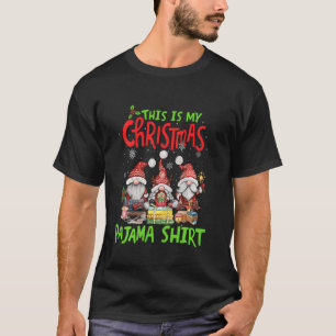 This Is My Christmas Pajama Funny Sewing Gnomes Ch T-Shirt