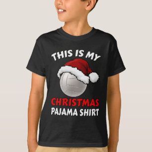 This Is My Christmas Pajama Funny Volleyball Xmas  T-Shirt
