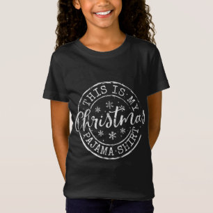 This Is My Christmas Pajama Funny Xmas T-Shirt