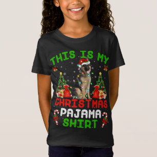This Is My Christmas Pajama German Shepherd Christ T-Shirt