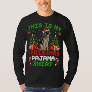 This Is My Christmas Pajama German Shepherd Christ T-Shirt