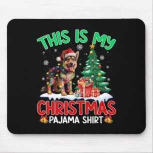 This Is My Christmas Pajama German Shepherd Dog Lo Mouse Mat