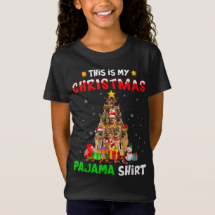 This Is My Christmas Pajama German Shepherd Dog Xm T-Shirt