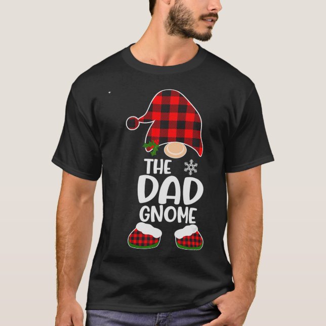 This Is My Christmas Pajama  Gnome Xmas Red Plaid  T-Shirt (Front)