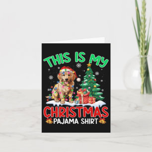 This Is My Christmas Pajama Golden Retriever Dog L Card