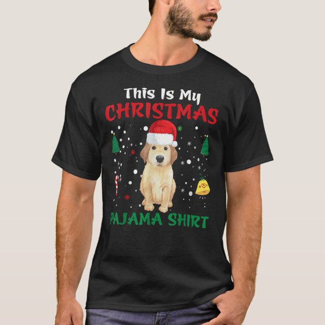 This Is My Christmas Pajama Golden Retriever Dog S T-Shirt (Front)