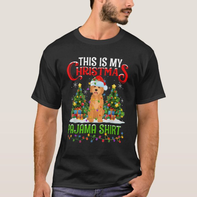 This Is My Christmas Pajama Goldendoodle Dog Chris T-Shirt (Front)