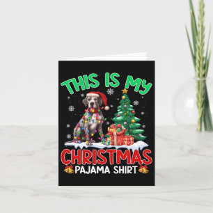 This Is My Christmas Pajama Great Dane Dog Lovers  Card