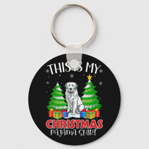 This Is My Christmas Pajama Great Pyrenees Dog Xma Key Ring