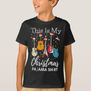This Is My Christmas Pajama Guitar Guitarist Music T-Shirt