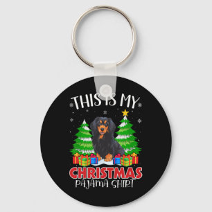 This Is My Christmas Pajama Havanese Dog Xmas Pjs  Key Ring