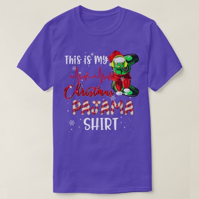 This is my Christmas Pajama Heartbeat Video Game X T-Shirt (Design Front)