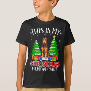 This Is My Christmas Pajama Irish Wolfhound Dog Xm T-Shirt