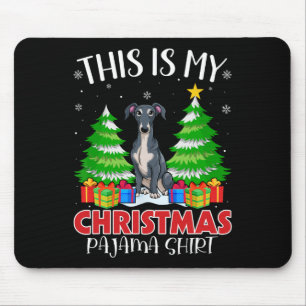 This Is My Christmas Pajama Italian Greyhound Dog  Mouse Mat