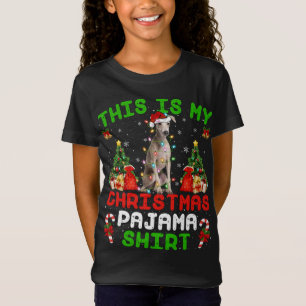 This Is My Christmas Pajama Italian Greyhound Dog T-Shirt