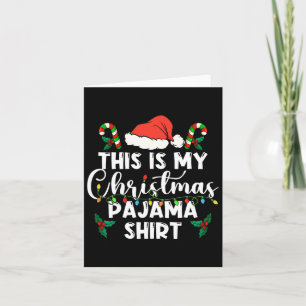 This Is My Christmas Pajama Lights Christmas Match Card