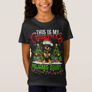 This Is My Christmas Pajama Lights Dachshund Dog X T-Shirt