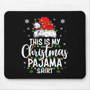 This is my christmas pajama lights men women kid mouse mat