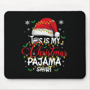 This Is My Christmas Pajama Lights Men Women Kid  Mouse Mat