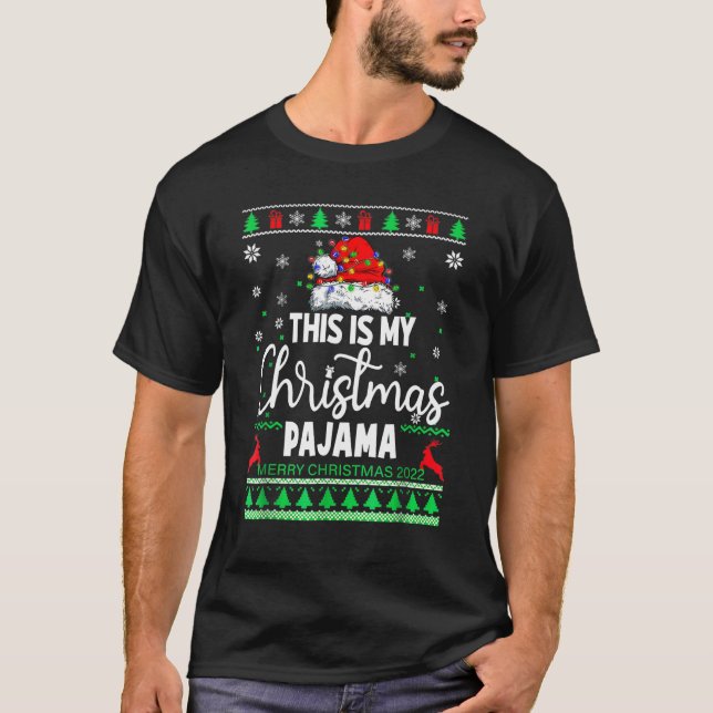 This Is My Christmas Pajama  Lights Men Women Kid T-Shirt (Front)