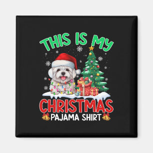 This Is My Christmas Pajama Maltese Dog Lovers Xma Magnet