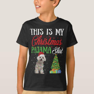 This Is My Christmas Pajama Maltese Lover Dog Gift T-Shirt