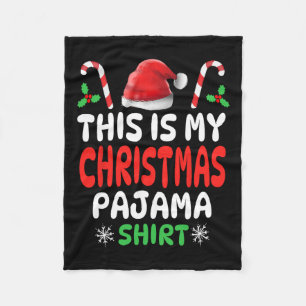 This Is My Christmas Pajama Men Women Kids Boys Gi Fleece Blanket