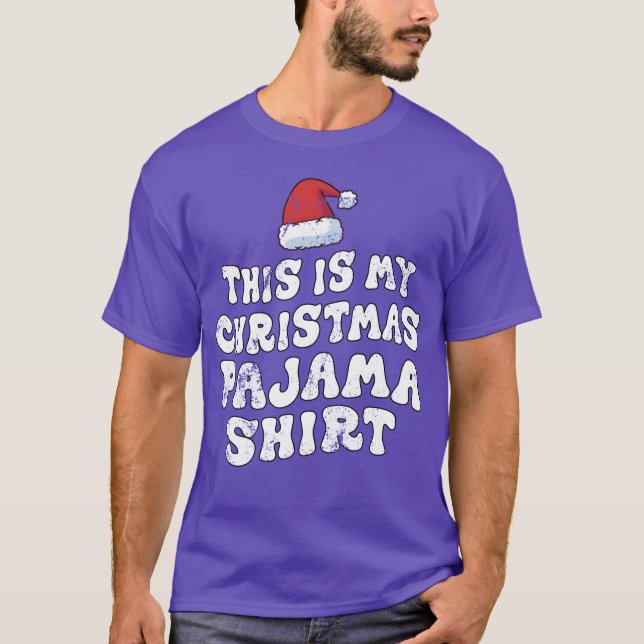 This Is My Christmas Pajama Merry Christmas Family T-Shirt (Front)