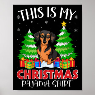 This Is My Christmas Pajama Miniature Pinscher Dog Poster