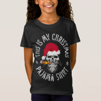 This Is My Christmas Pajama Motorcycle Biker Santa
