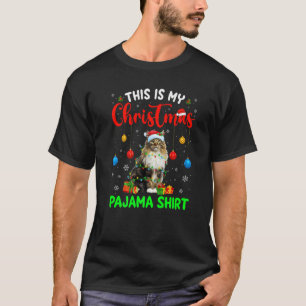 This Is My Christmas Pajama Norwegian Forest Cat X T-Shirt
