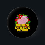 This Is My Christmas Pajama Pig Cute Xmas Pig Love 6 Cm Round Badge<br><div class="desc">This Is My Christmas Pajama Pig Cute Xmas Pig Lover Gifts</div>