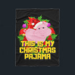This Is My Christmas Pajama Pig Cute Xmas Pig Love Fleece Blanket<br><div class="desc">This Is My Christmas Pajama Pig Cute Xmas Pig Lover Gifts</div>