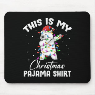 This Is My Christmas Pajama Polar Bear Fun Women M Mouse Mat