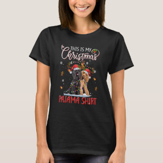 This is My Christmas Pajama  Poodle Christmas Ligh T-Shirt