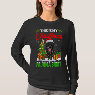 This Is My Christmas Pajama  Poodle Dog T-Shirt