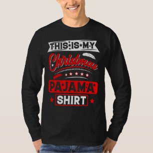 This Is My Christmas Pajama Retro Merry Xmas Fami T-Shirt