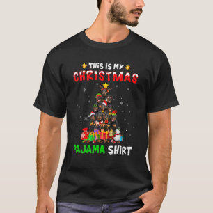 This Is My Christmas Pajama Rottweiler Dog Xmas Tr T-Shirt