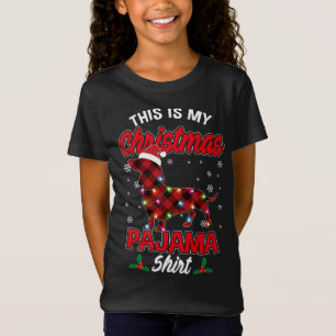 This Is My Christmas Pajama Santa Dachshund Dog Pl T-Shirt