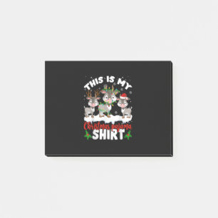 This Is My Christmas Pajama Santa Goat Lover Gift Post-it Notes