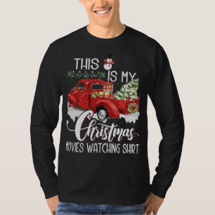 This Is My Christmas Pajama Santa Goat Riding Red T-Shirt