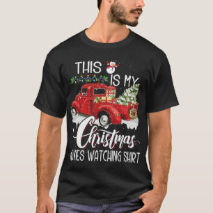 This Is My Christmas Pajama Santa Goat Riding Red T-Shirt