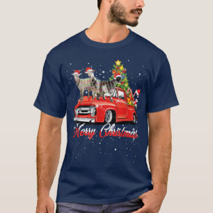 This Is My Christmas Pajama Santa Goat Riding Red T-Shirt