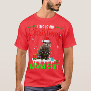 This Is My Christmas Pajama  Santa Xmas Lights Ott T-Shirt
