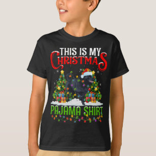 This Is My Christmas Pajama Schipperke Dog Christm T-Shirt
