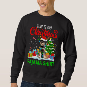 This Is My Christmas Pajama Schnauzer Dog Costume Sweatshirt